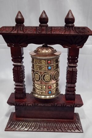 Table Top Prayer Wheel for Meditation, Ritual & Spiritual Decor