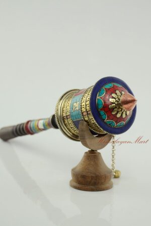 Handheld Mani Prayer Wheel for Daily Meditation and Spiritual Practice